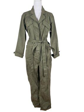 Alex Mill Green Utility Jumpsuit Belted Size M